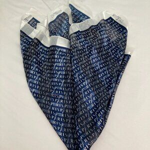 Large Paris Eiffel Tower scarf  - blue and white